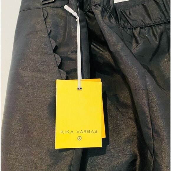 KIKA VARGAS x by Target Black Tapered Pants with Scalloped Pockets Size 4X - Picture 7 of 9